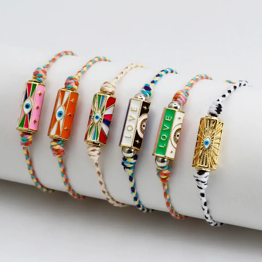 恶魔眼六棱柱手链