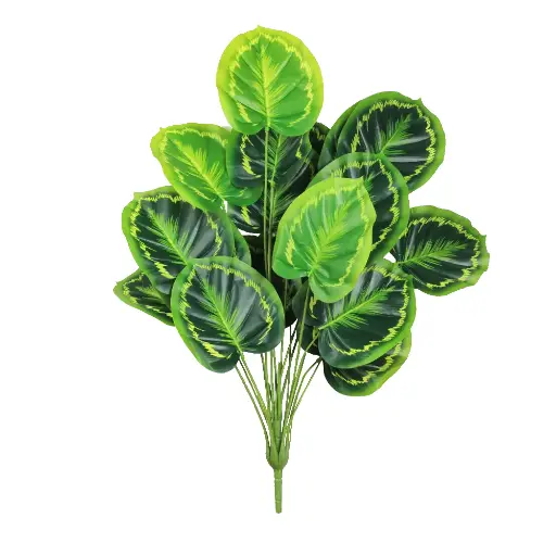 [HAA032] Simulation végétal vert 18 têtes jaune coeur lolo